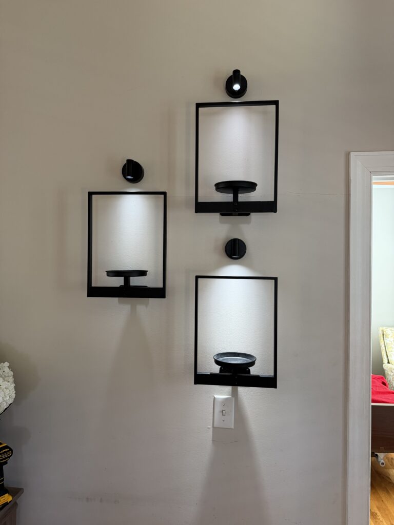 After: Wall Art with Lighting — Furniture Assembly in Rolesville, NC